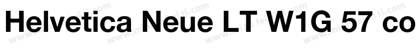 Helvetica Neue LT W1G 57 condensed字体转换